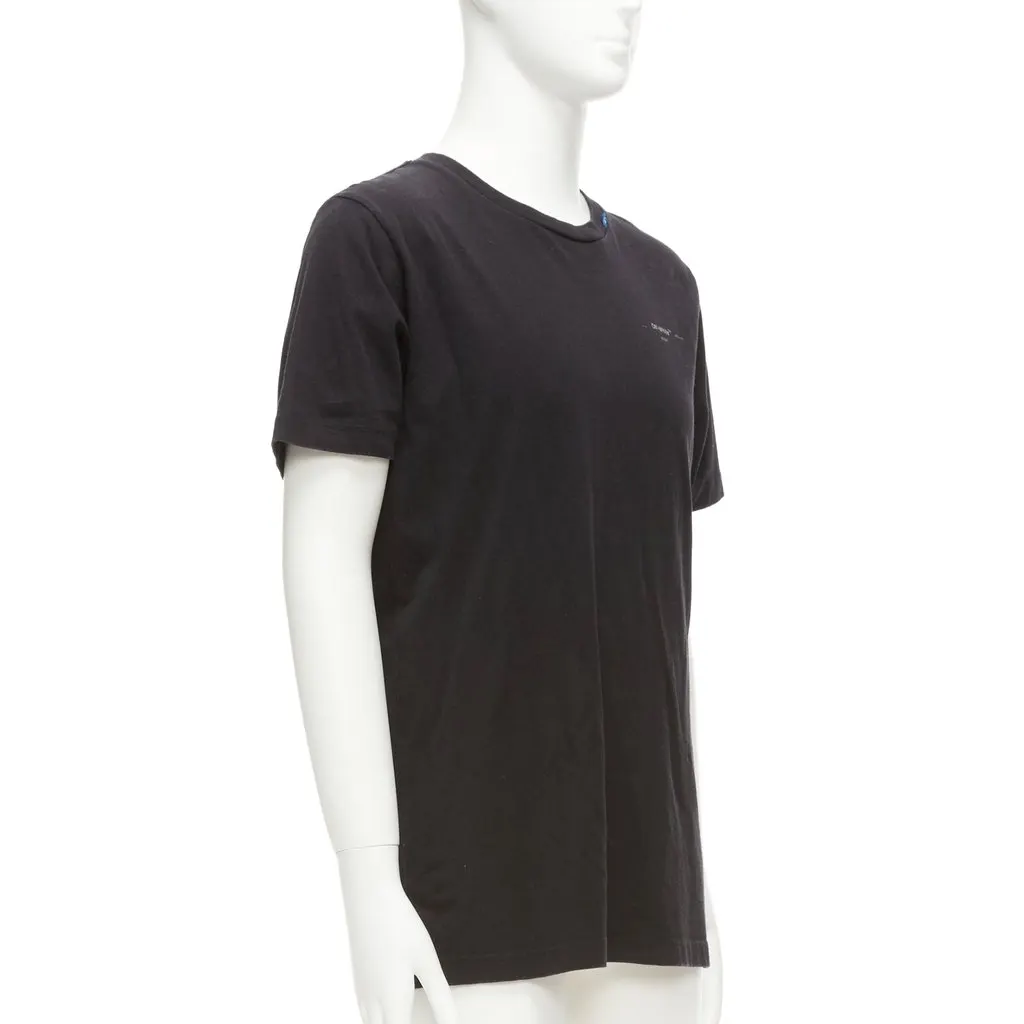 Off-White Logo Back T-Shirt Black Cotton Fair - Model View