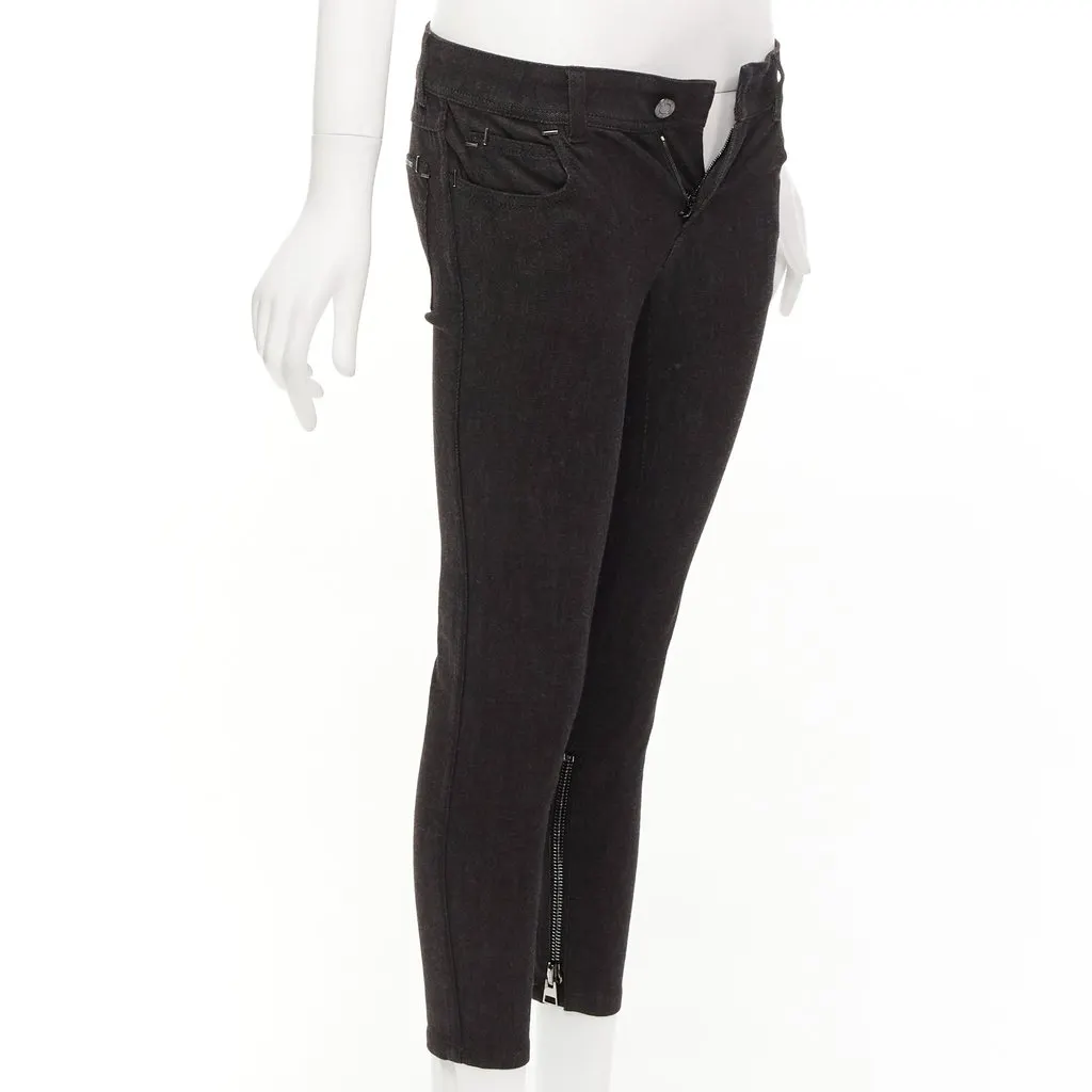 Tom Ford Staple Skinny Jeans Brown Cotton Good - Inside View