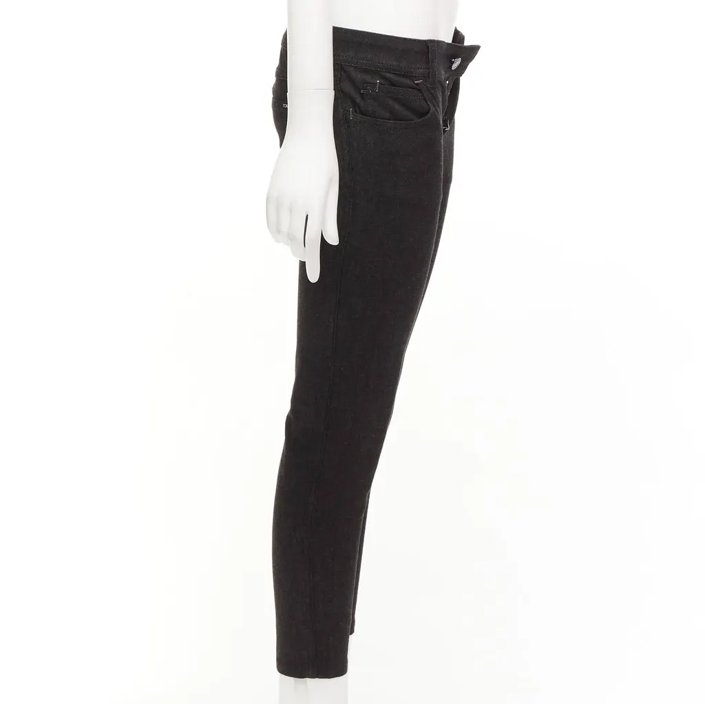 Tom Ford Staple Skinny Jeans Brown Cotton Good - Model View