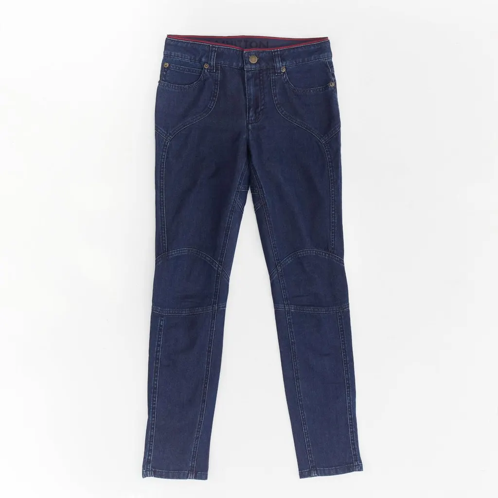 Louis Vuitton Patchwork Moto Jeans Blue Cotton Very good - Front View