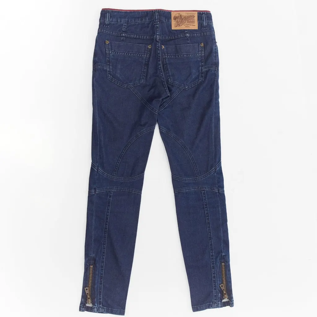 Louis Vuitton Patchwork Moto Jeans Blue Cotton Very good - Inside View