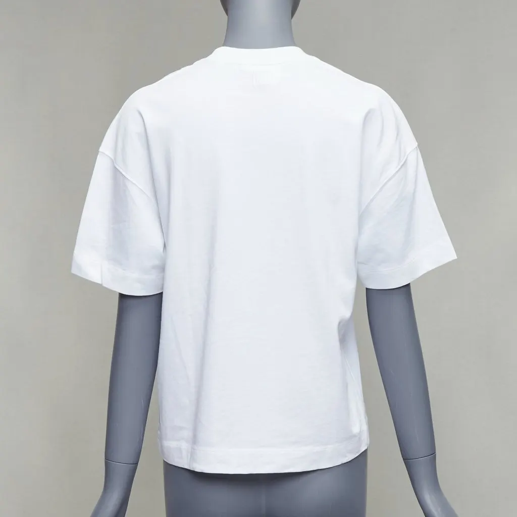Ami Heart Badge Tee White Cotton Good - Box View