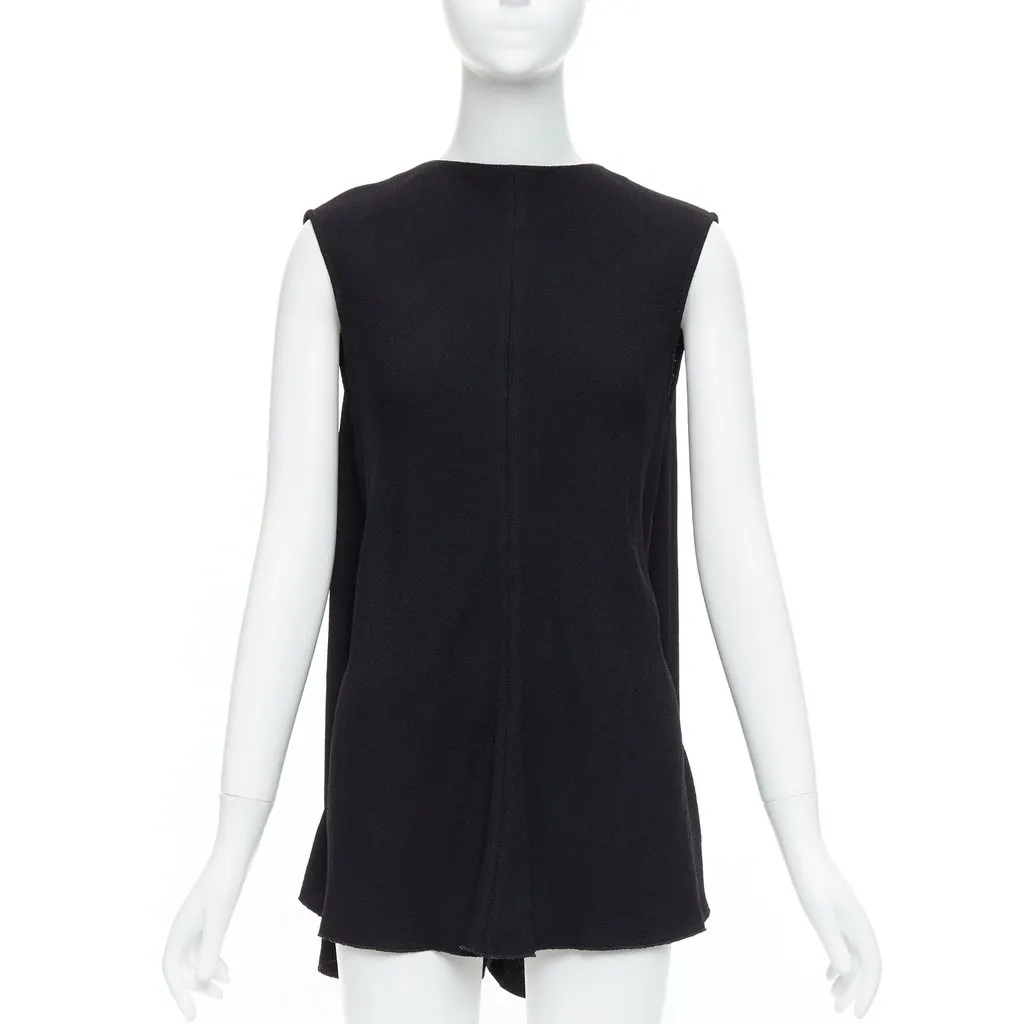 Victoria Beckham Backless Belted Top Black Polyester Good - Inside View
