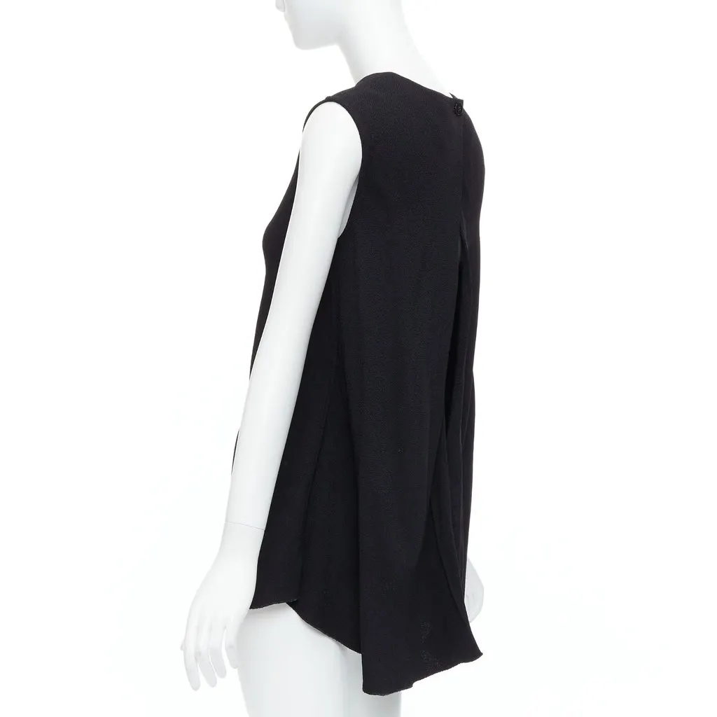 Victoria Beckham Backless Belted Top Black Polyester Good - Box View