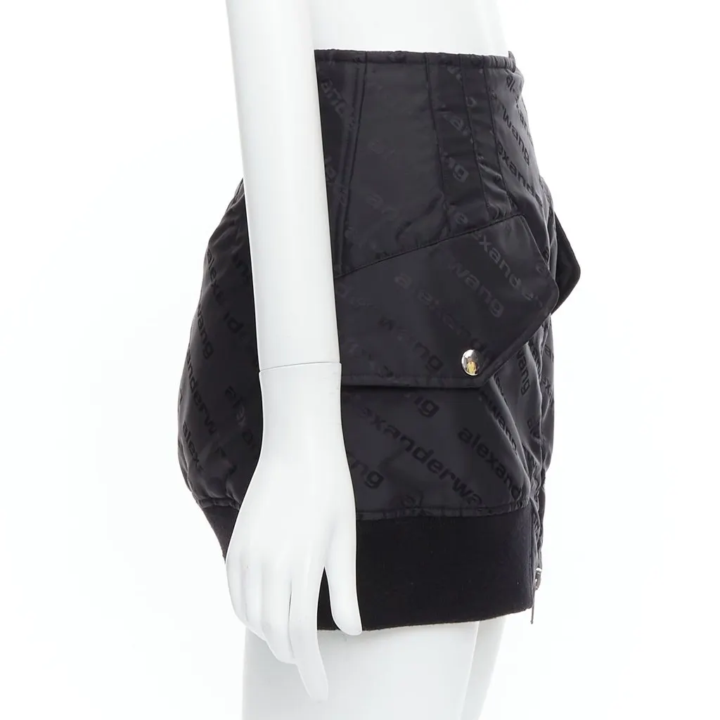 Alexander Wang Bomber Mini Skirt Black Very good - Inside View
