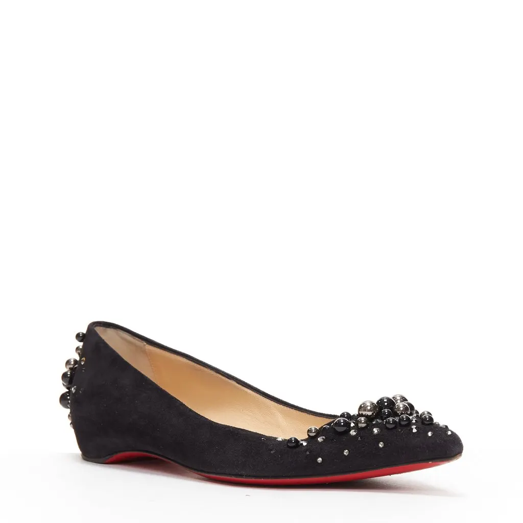 Christian Louboutin Veau Velours Black Suede Very good - Inside View