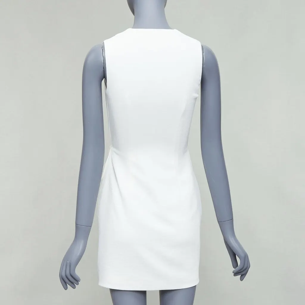 Dion Lee Ruched Wrap Dress White Polyester Fair - Box View
