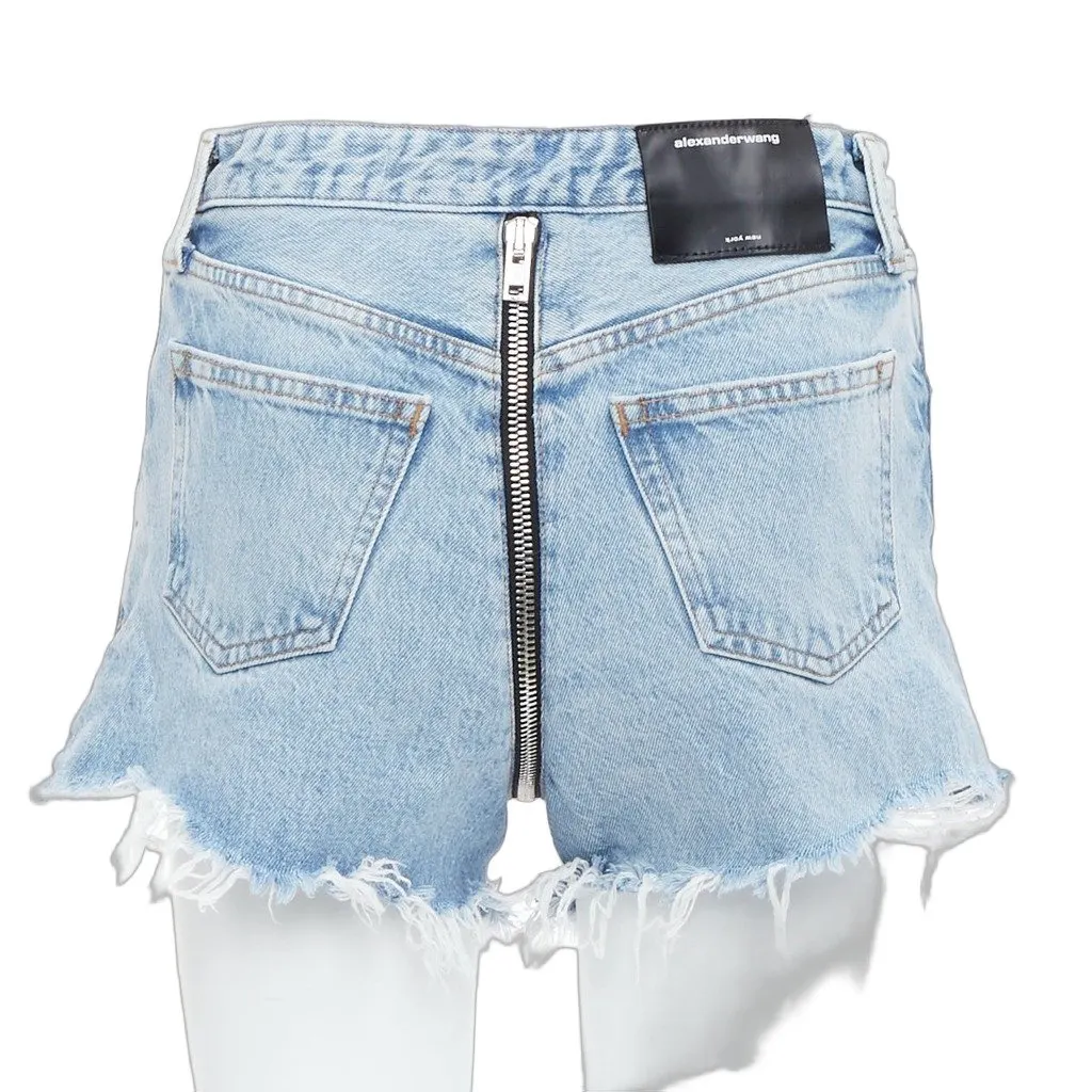 Alexander Wang Bite Zip Blue Denim Good - Front View