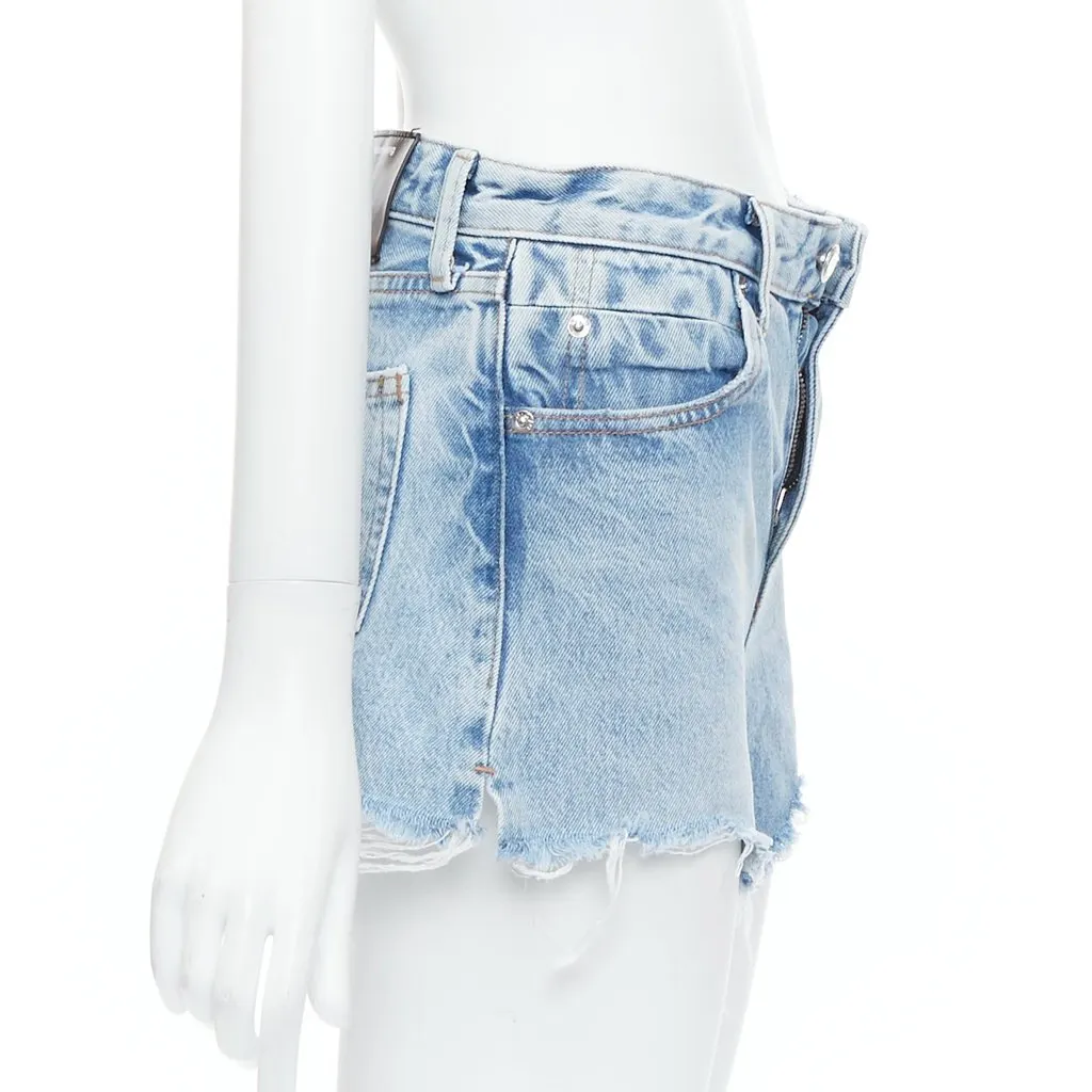 Alexander Wang Bite Zip Blue Denim Good - Model View