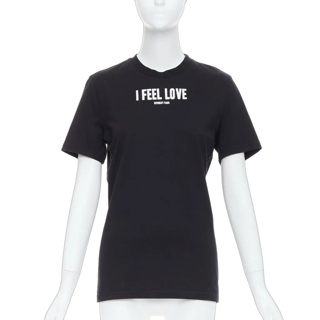 Givenchy I Feel Love Tee Black Cotton Very good - Front View