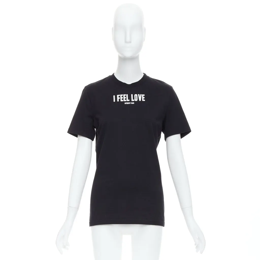 Givenchy I Feel Love Tee Black Cotton Very good - Back View