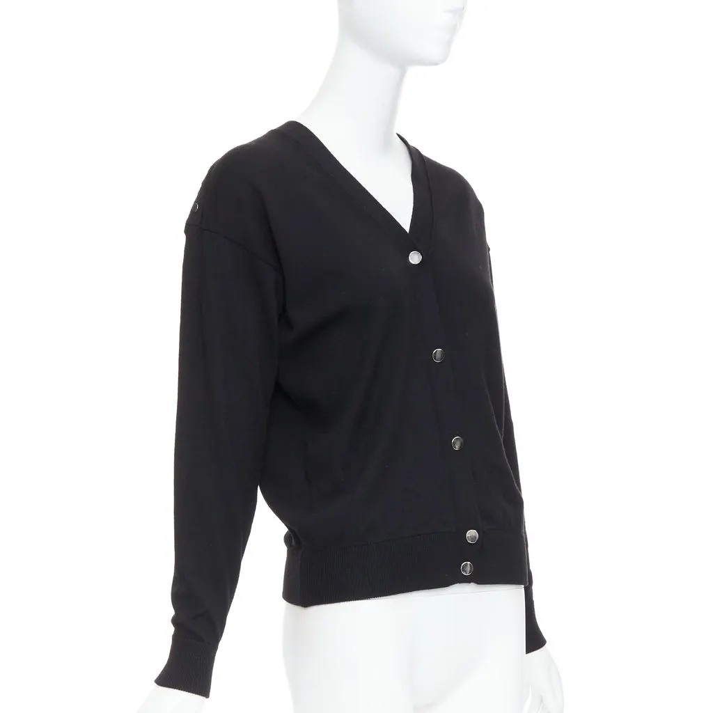 Alexander Wang Sheer Back Cardigan Black Wool Very good - Inside View