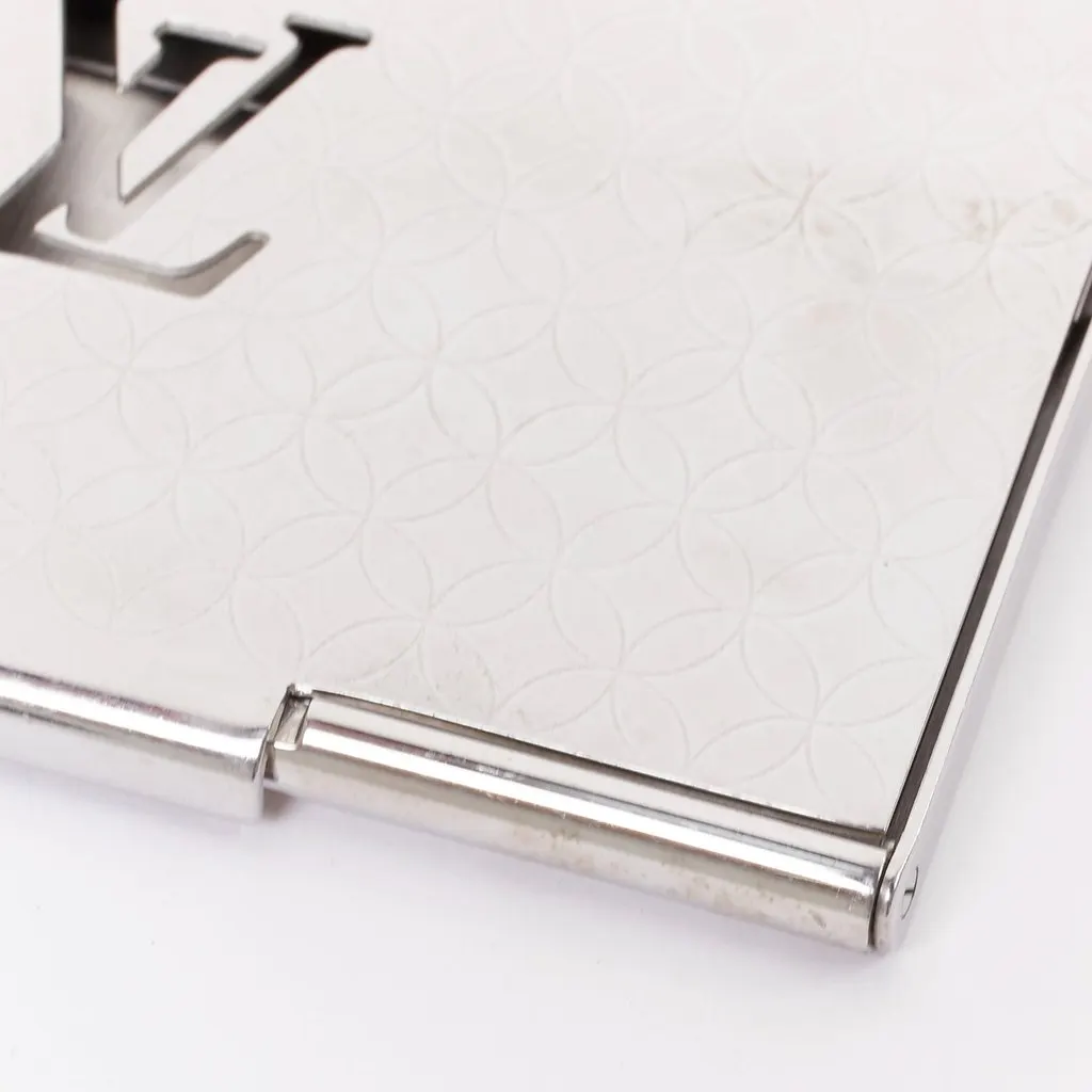 Louis Vuitton Porte Carte Champs Elysees Silver Metal Fair - Inside View