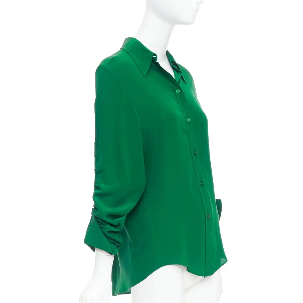 Stella McCartney Green Silk Top Green Silk Very good - Inside View