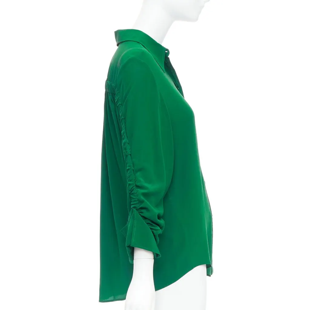 Stella McCartney Green Silk Top Green Silk Very good - Model View