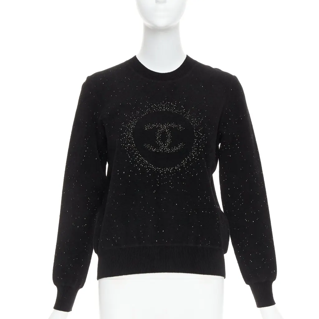 Chanel Black Knitwear Black Viscose Very good - Front View