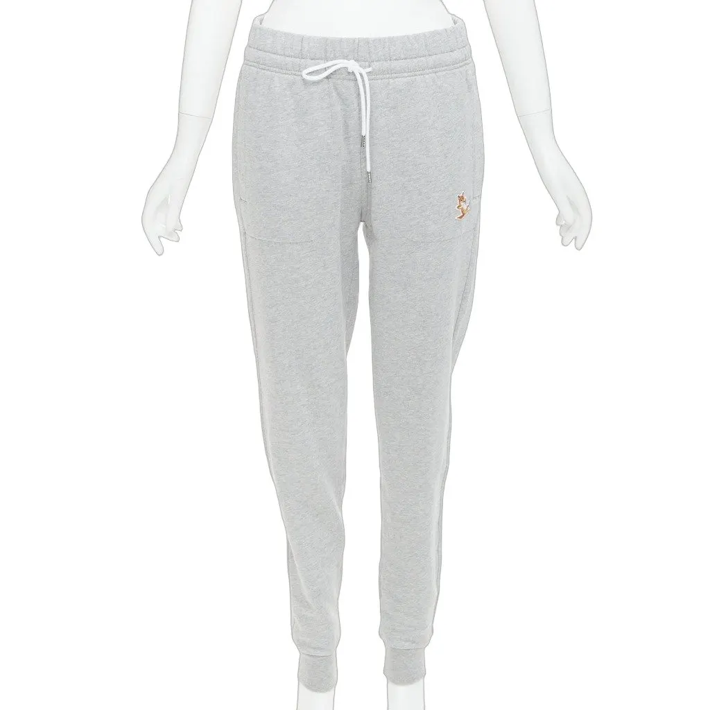 Maison Kitsune Grey Cotton Trouser Grey Cotton Very good - Front View