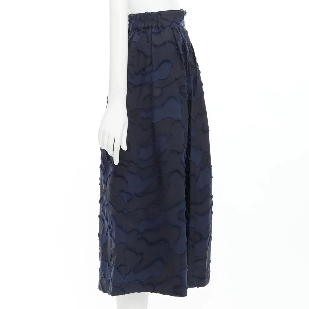 Dior Navy Cotton Skirt Navy Cotton Very good - Model View