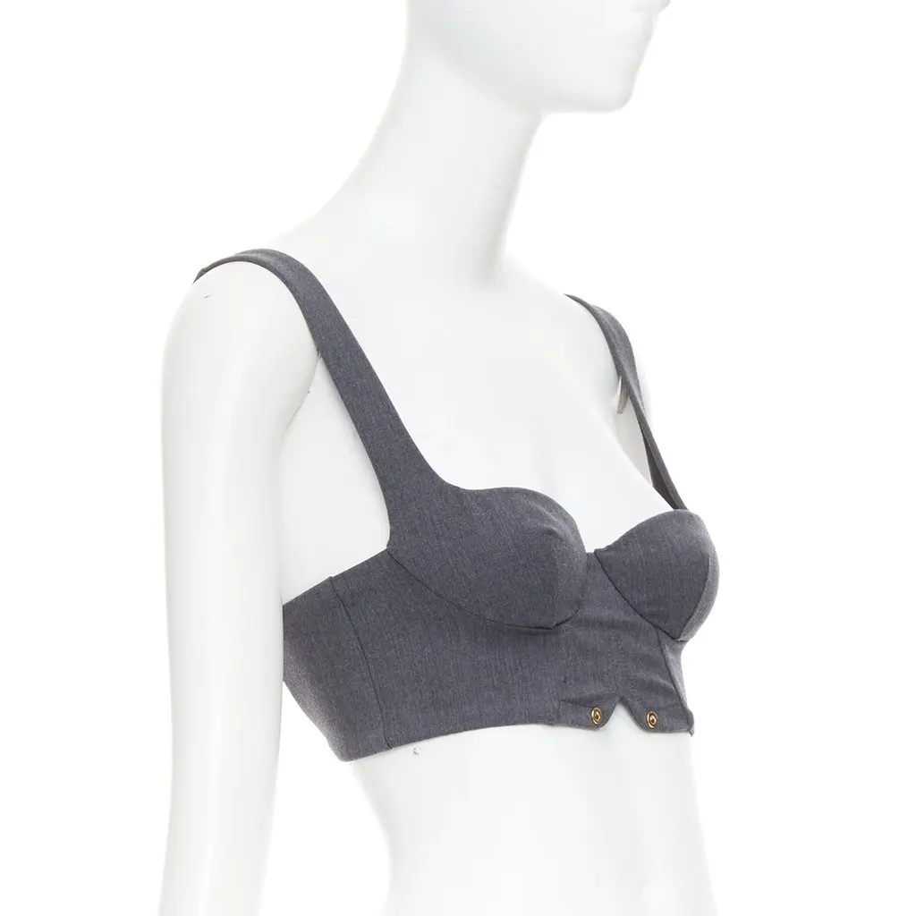 La Perla Grey Wool Top Grey Wool Very good - Inside View