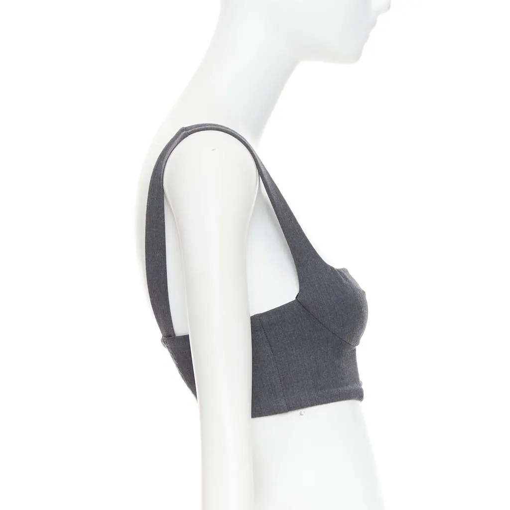 La Perla Grey Wool Top Grey Wool Very good - Model View