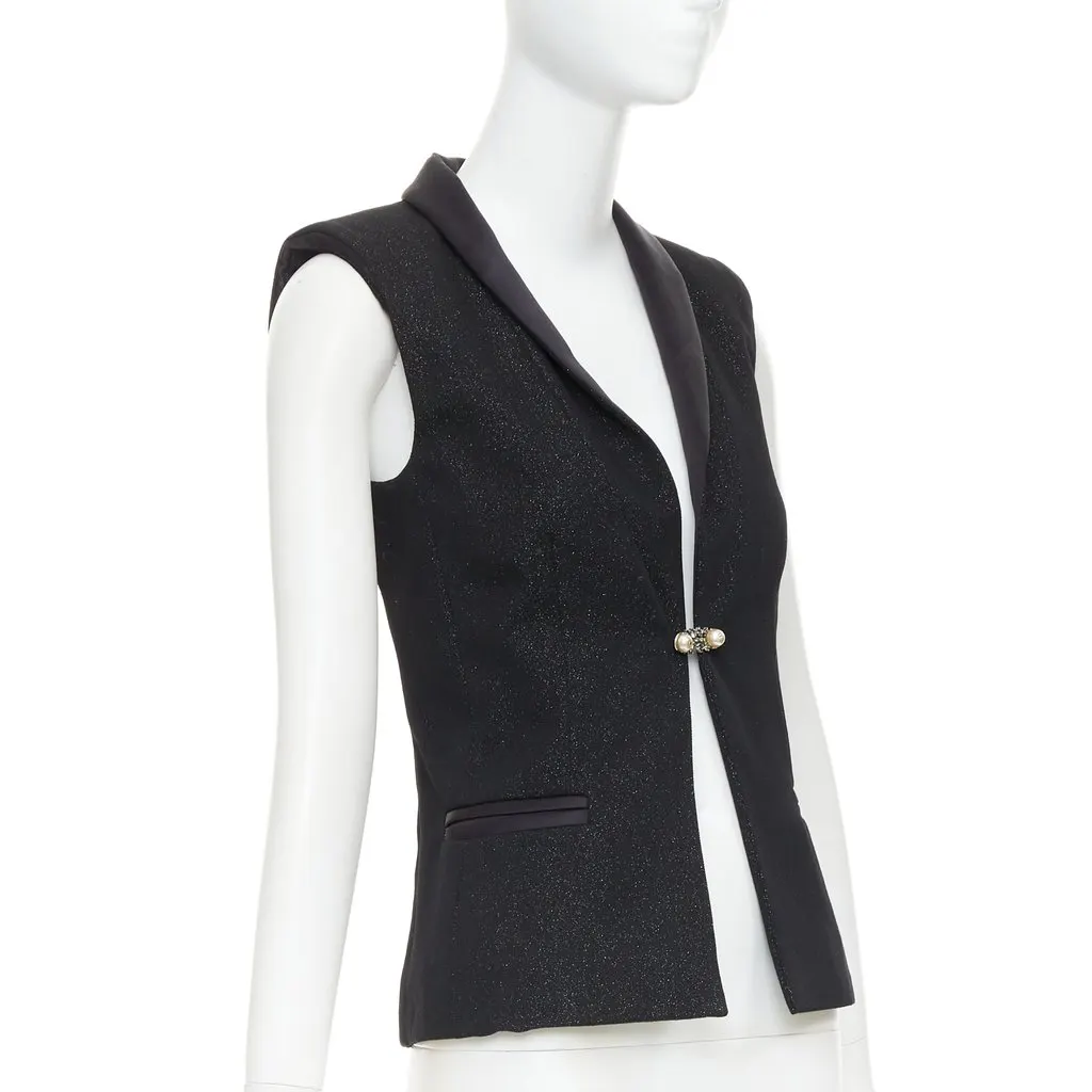 Chanel Black Wool Top Black Wool Very good - Inside View