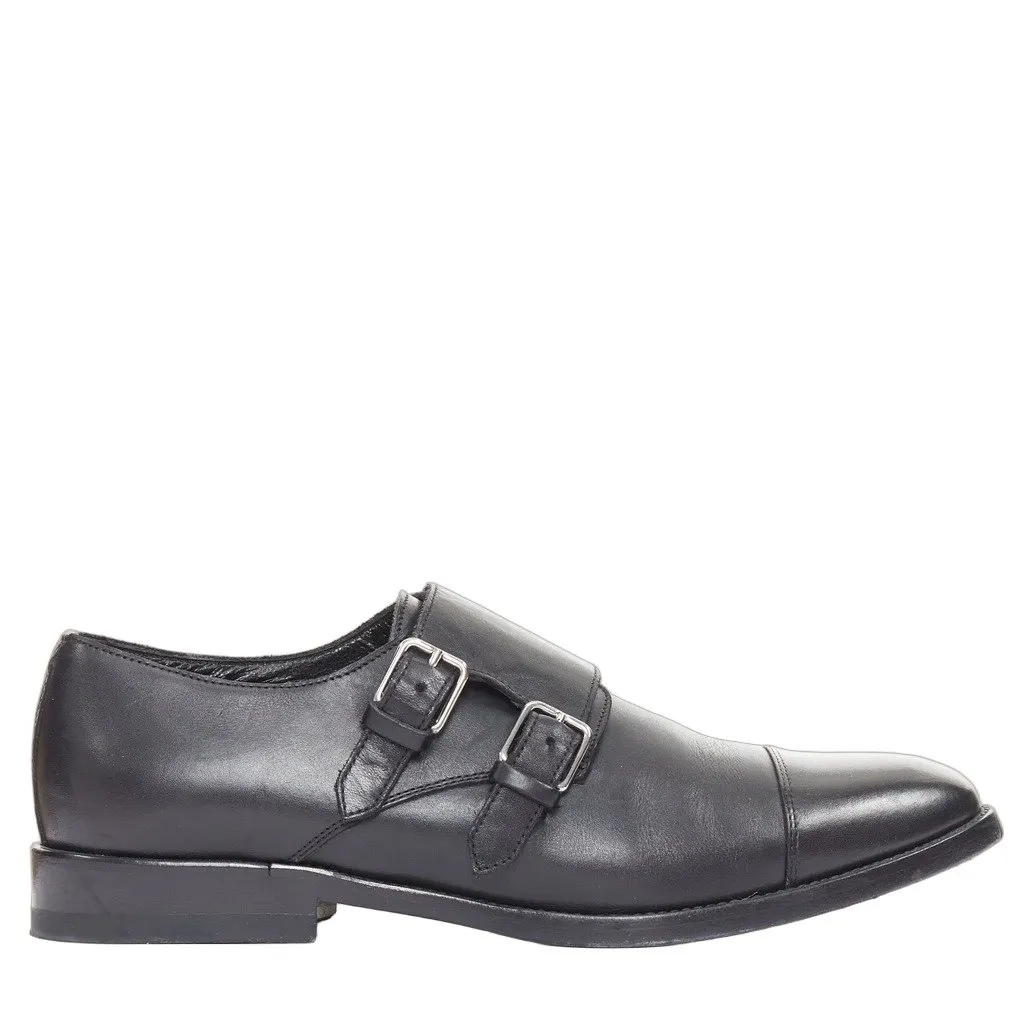Saint Laurent Black Leather Lace ups
