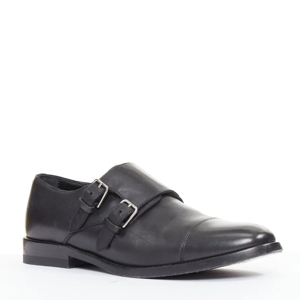 Saint Laurent Black Leather Lace ups Black Leather Good - Inside View