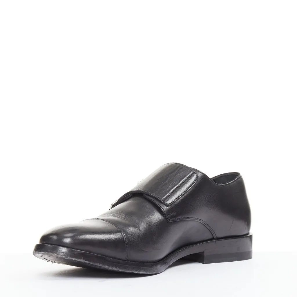Saint Laurent Black Leather Lace ups Black Leather Good - Model View
