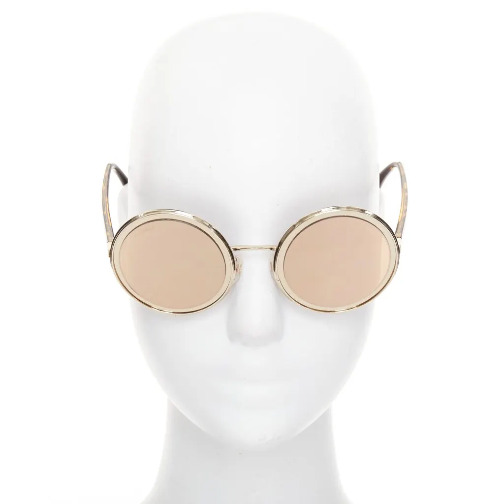 Chanel Gold Metal Sunglasses Gold Metal Very good - Inside View
