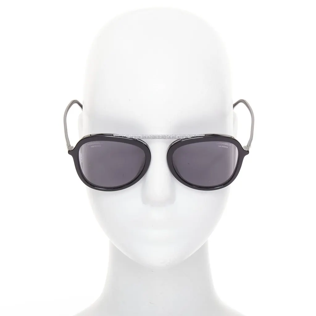 Chanel 5381-A Black Acetate Fair - Inside View