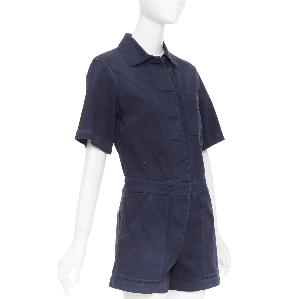 Dior Navy Cotton Jumpsuit Navy Cotton Very good - Inside View