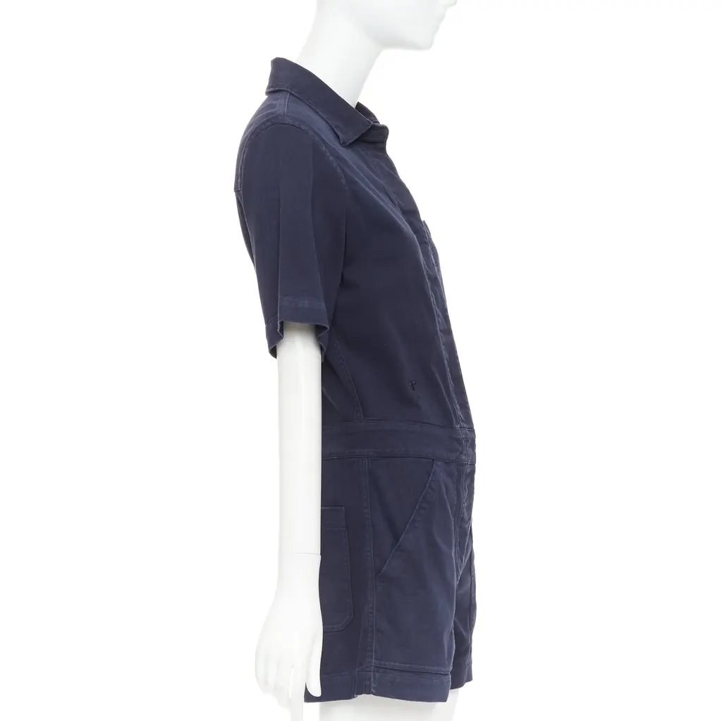 Dior Navy Cotton Jumpsuit Navy Cotton Very good - Model View
