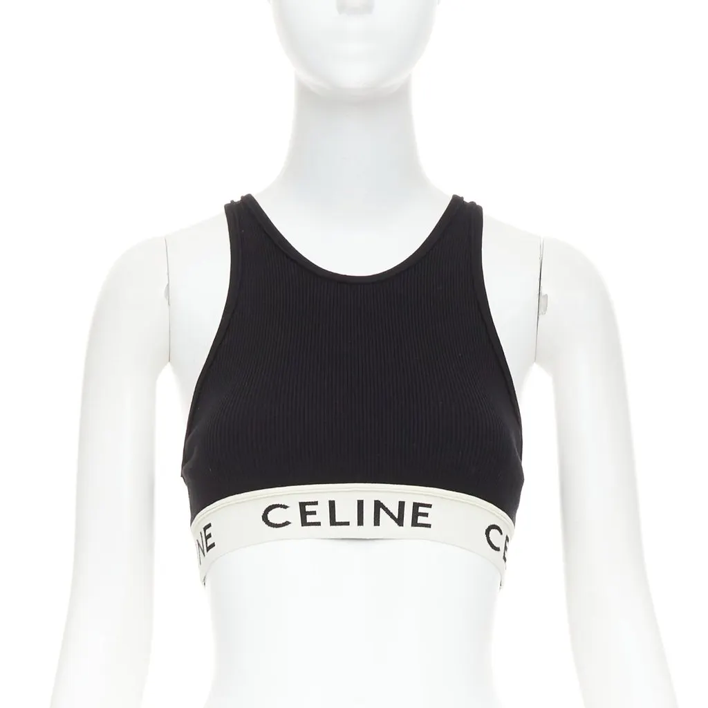 Celine Black Cotton Top Black Cotton Good - Front View