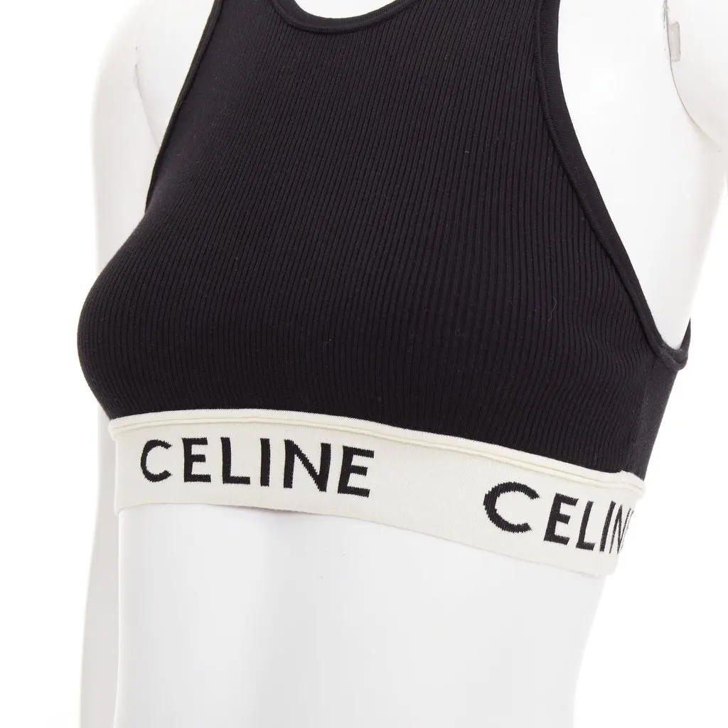 Celine Black Cotton Top Black Cotton Good - Back View