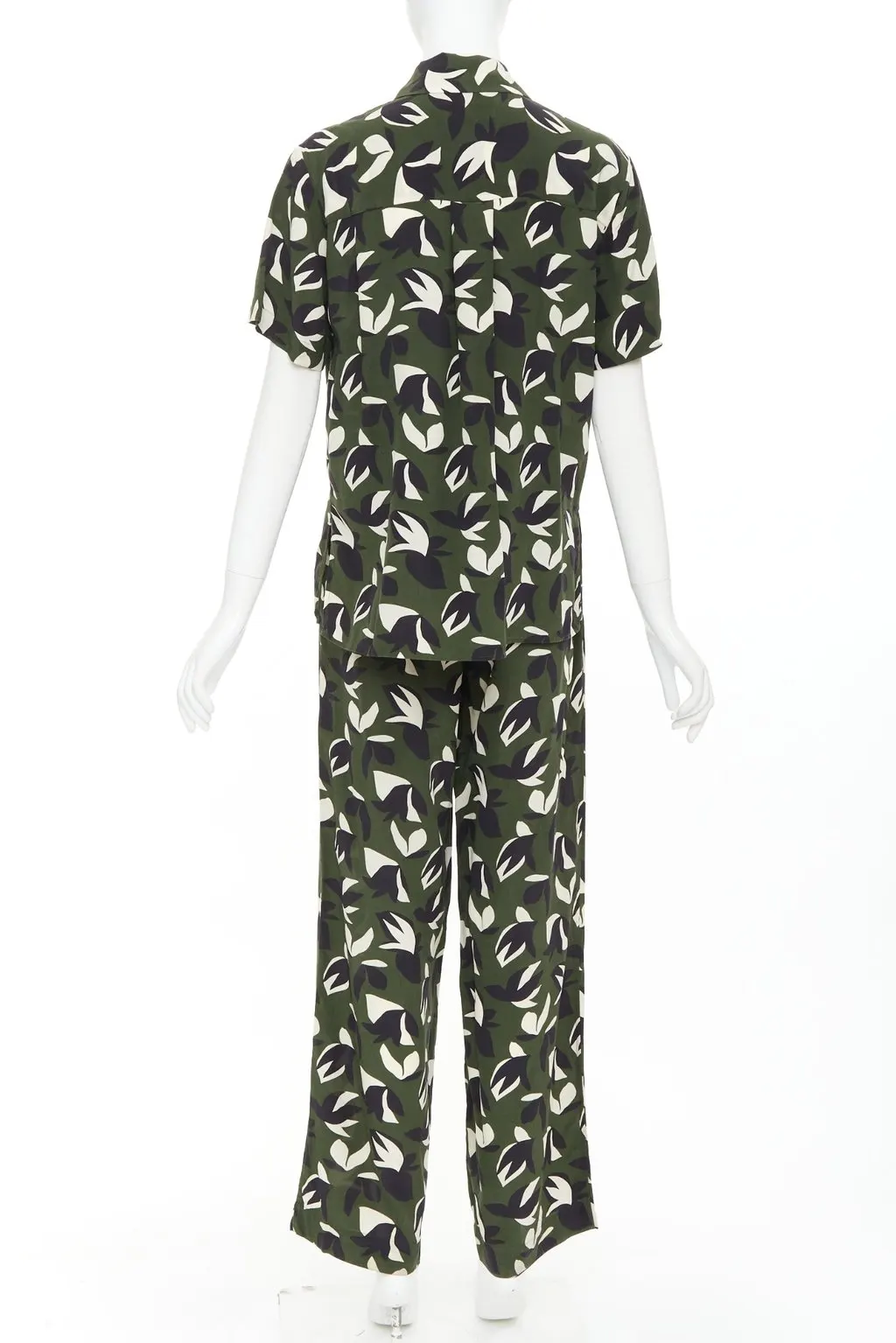 Unsigned Green Silk Jumpsuit Green Silk Very good - Box View