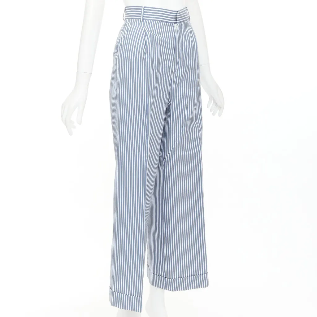 Dior Blue Silk Trouser Blue Silk Very good - Inside View