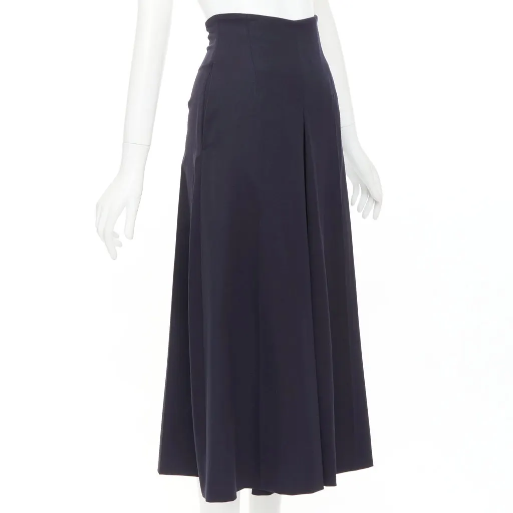 Alexander McQueen Navy Wool Trouser Navy Wool Very good - Front View