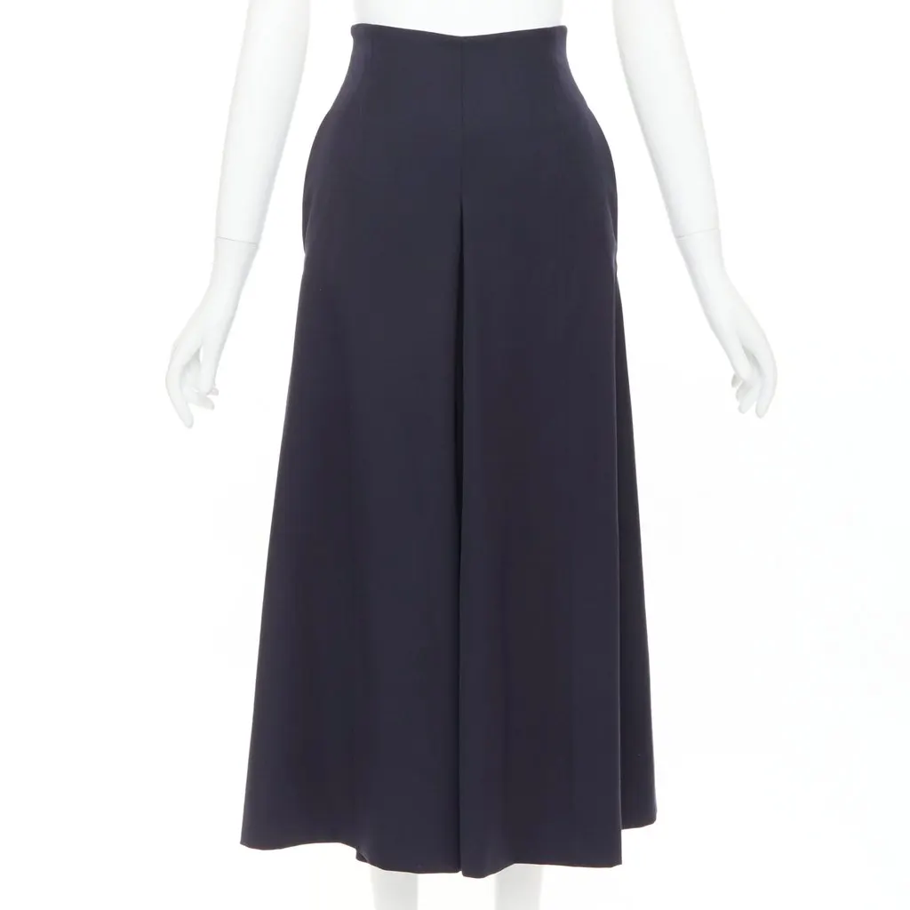 Alexander McQueen Navy Wool Trouser Navy Wool Very good - Back View