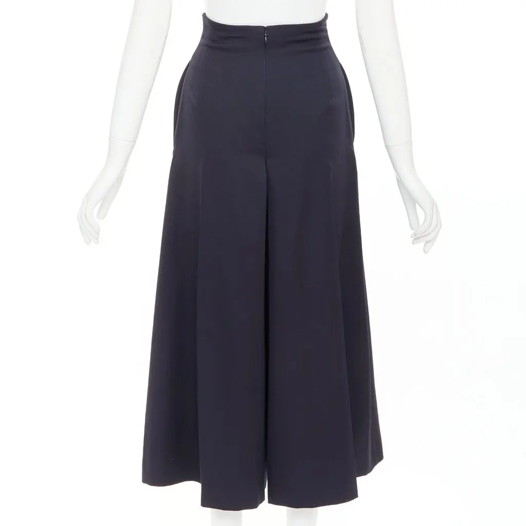 Alexander McQueen Navy Wool Trouser Navy Wool Very good - Model View
