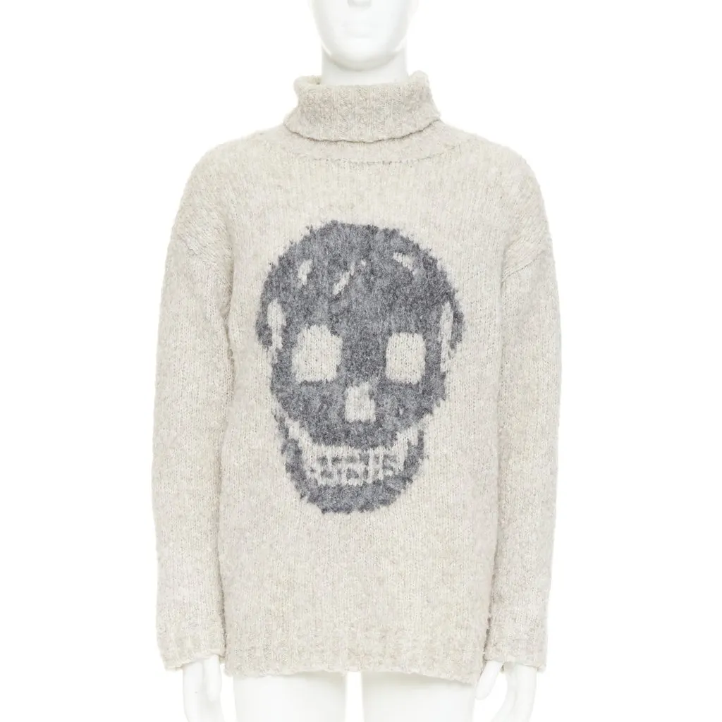 Alexander McQueen Grey Wool Knitwear Grey Wool Very good - Front View