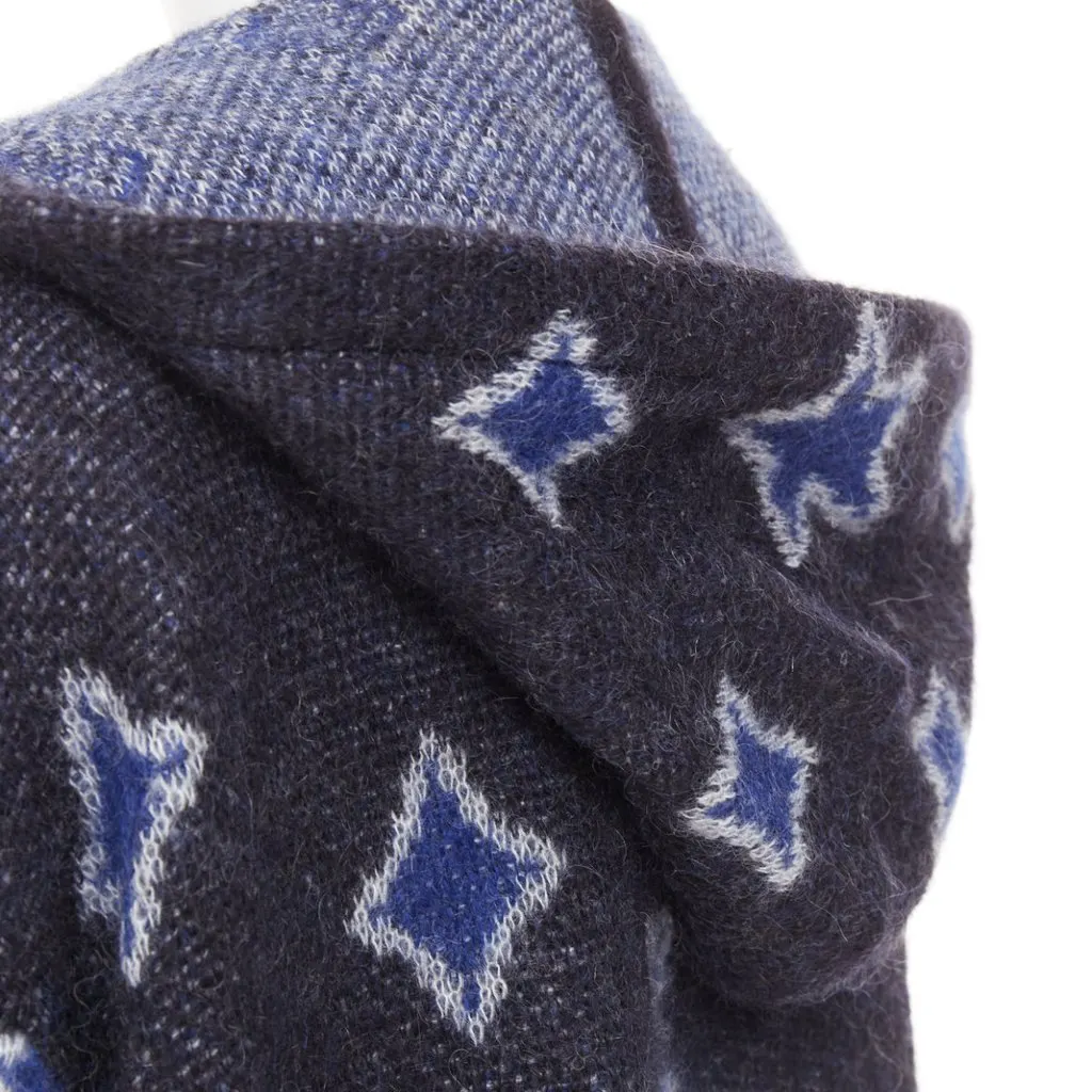 Saint Laurent Blue Wool Knitwear Blue Wool Very good - Back View