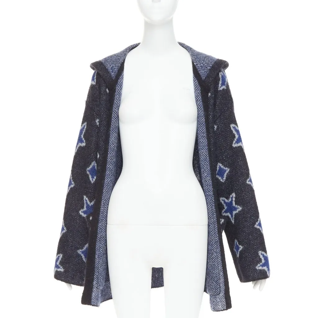 Saint Laurent Blue Wool Knitwear Blue Wool Very good - Inside View