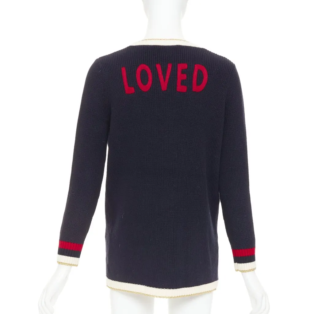 Gucci Navy Cotton Knitwear