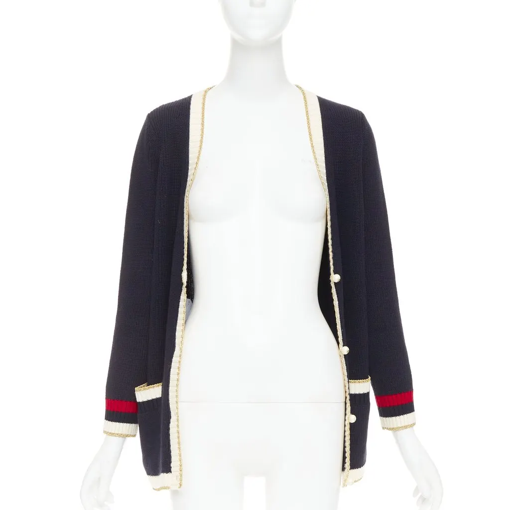 Gucci Navy Cotton Knitwear Navy Cotton Very good - Inside View