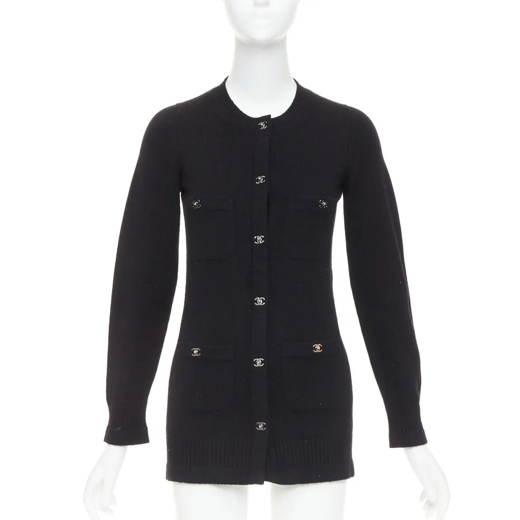 Chanel Black Cashmere Knitwear Black Cashmere Fair - Front View
