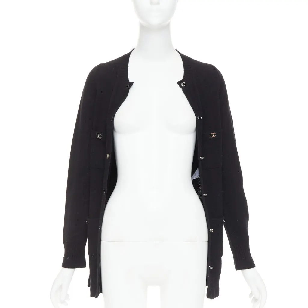 Chanel Black Cashmere Knitwear Black Cashmere Fair - Inside View