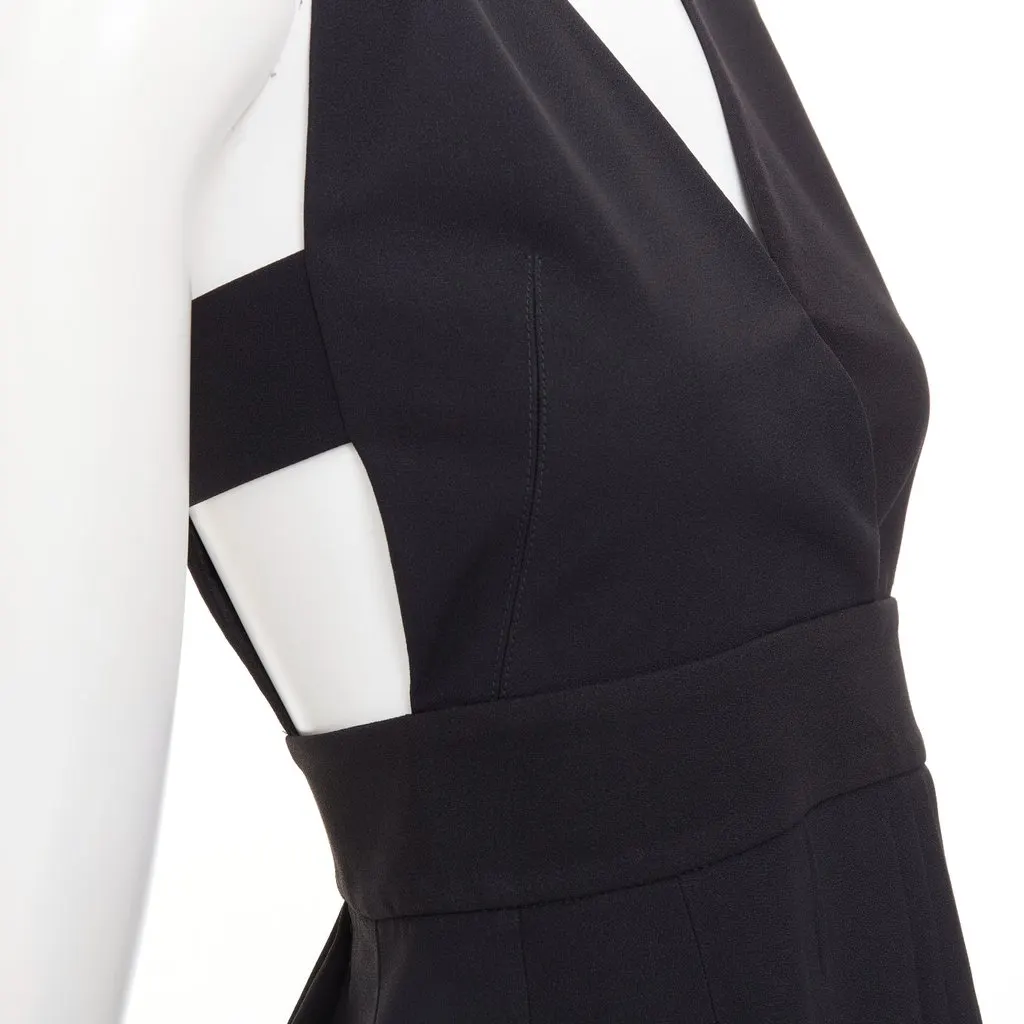 Fausto Puglisi Black Dress Black Acetate Very good - Back View