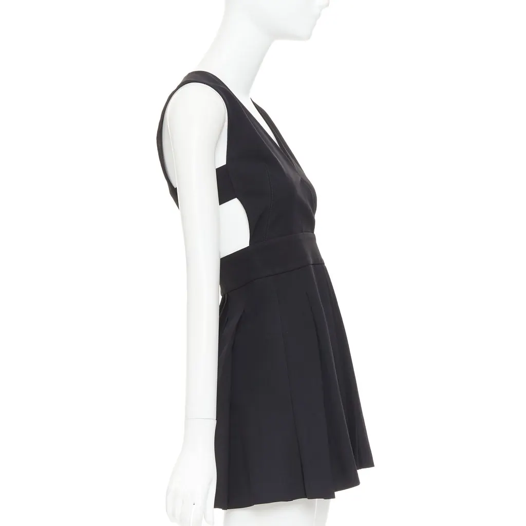 Fausto Puglisi Black Dress Black Acetate Very good - Model View