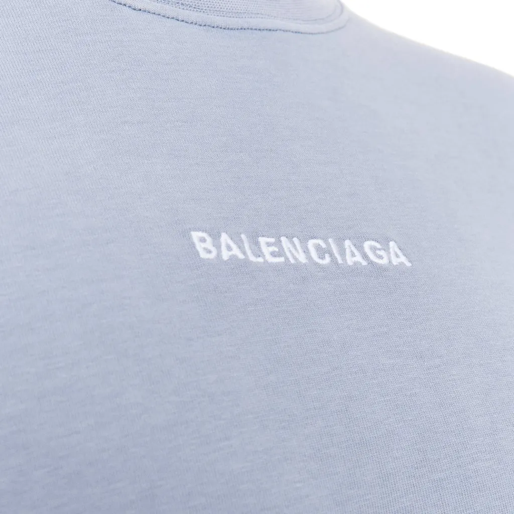 Balenciaga Blue T-Shirt Blue Very good - Back View