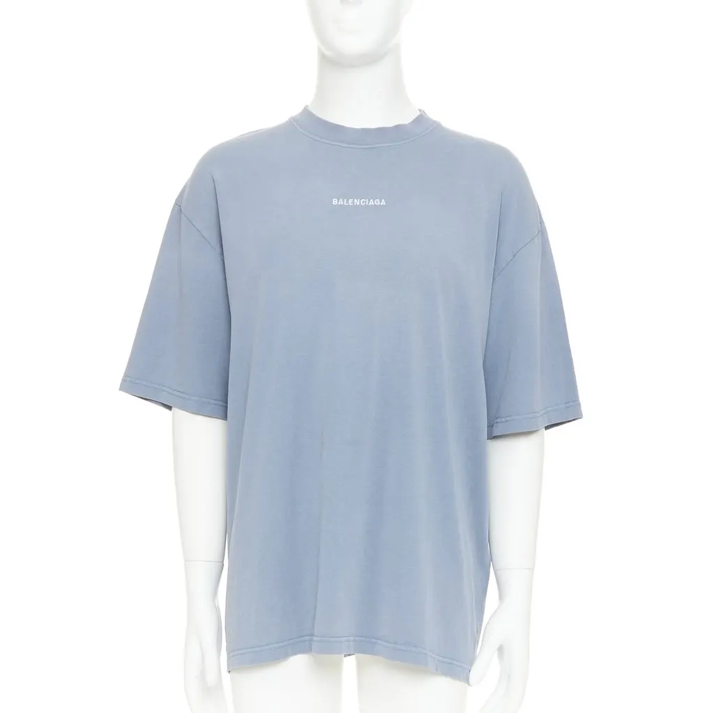 Balenciaga Blue T-Shirt Blue Very good - Inside View